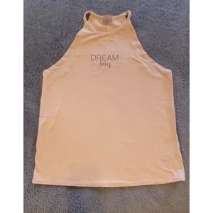 Calia by Carrie Underwood Pink Dream Big High Neck Tank Top Size‎ Small